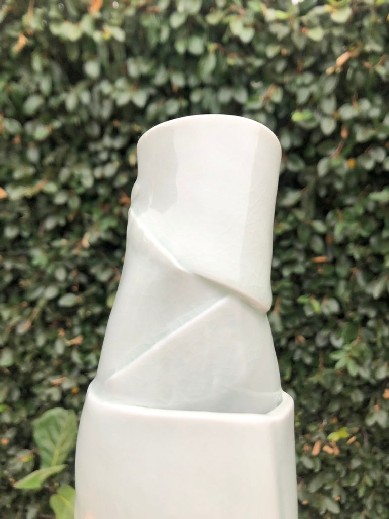 Handmade Porcelain Sculpture, Pastry Art Inspired, Delicate Croissant-Inspired Design by Moon Pottery