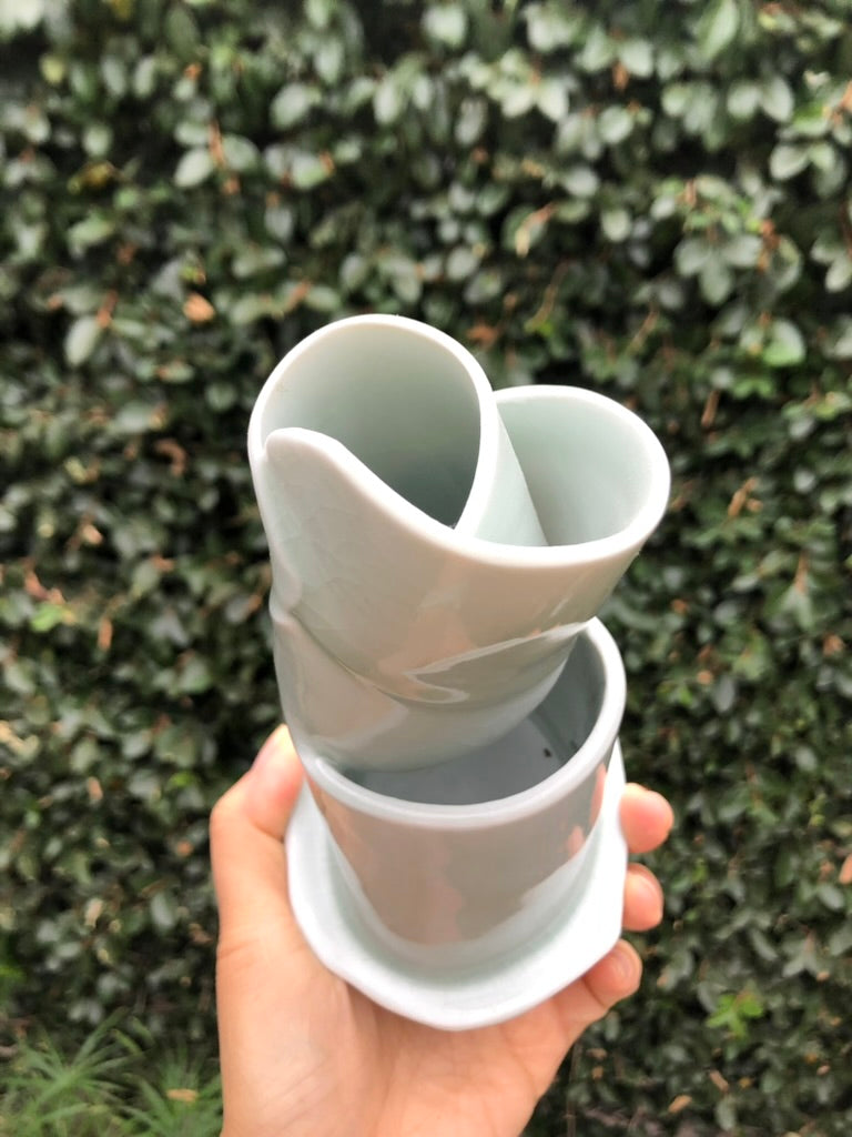 Porcelain Art Sculpture - Pastry Art-Inspired Art by Local Artist Moon Pottery PstPrc01