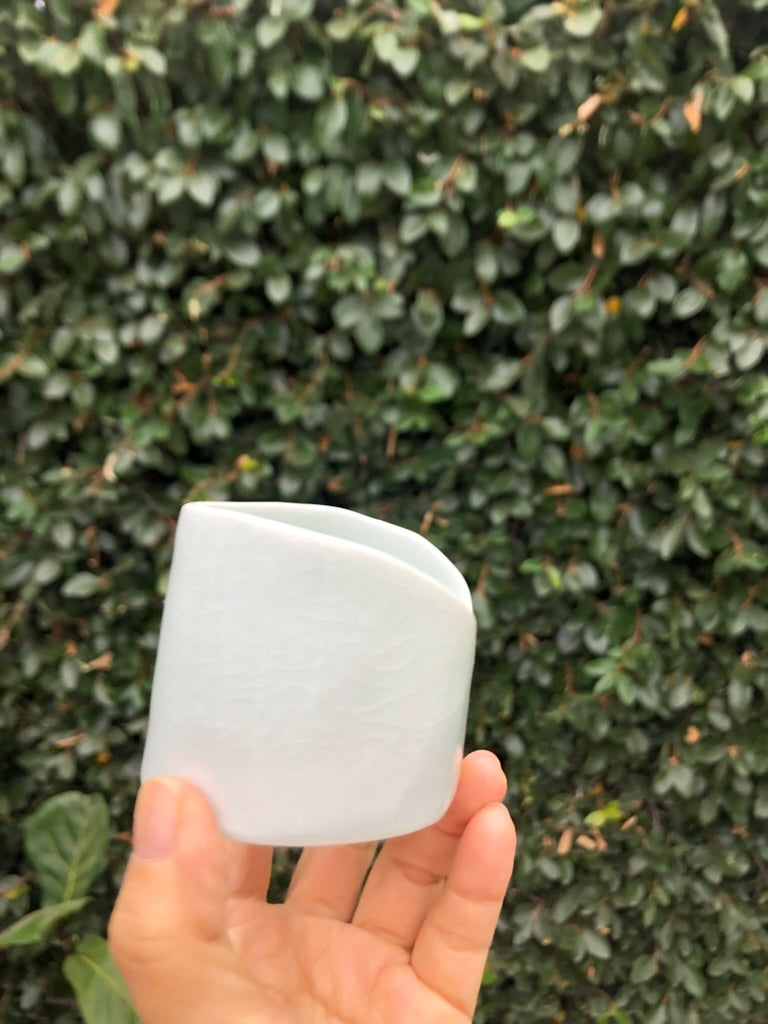 Handmade Porcelain Sculpture, Pastry Art Inspired, Delicate Croissant-Inspired Design by Moon Pottery