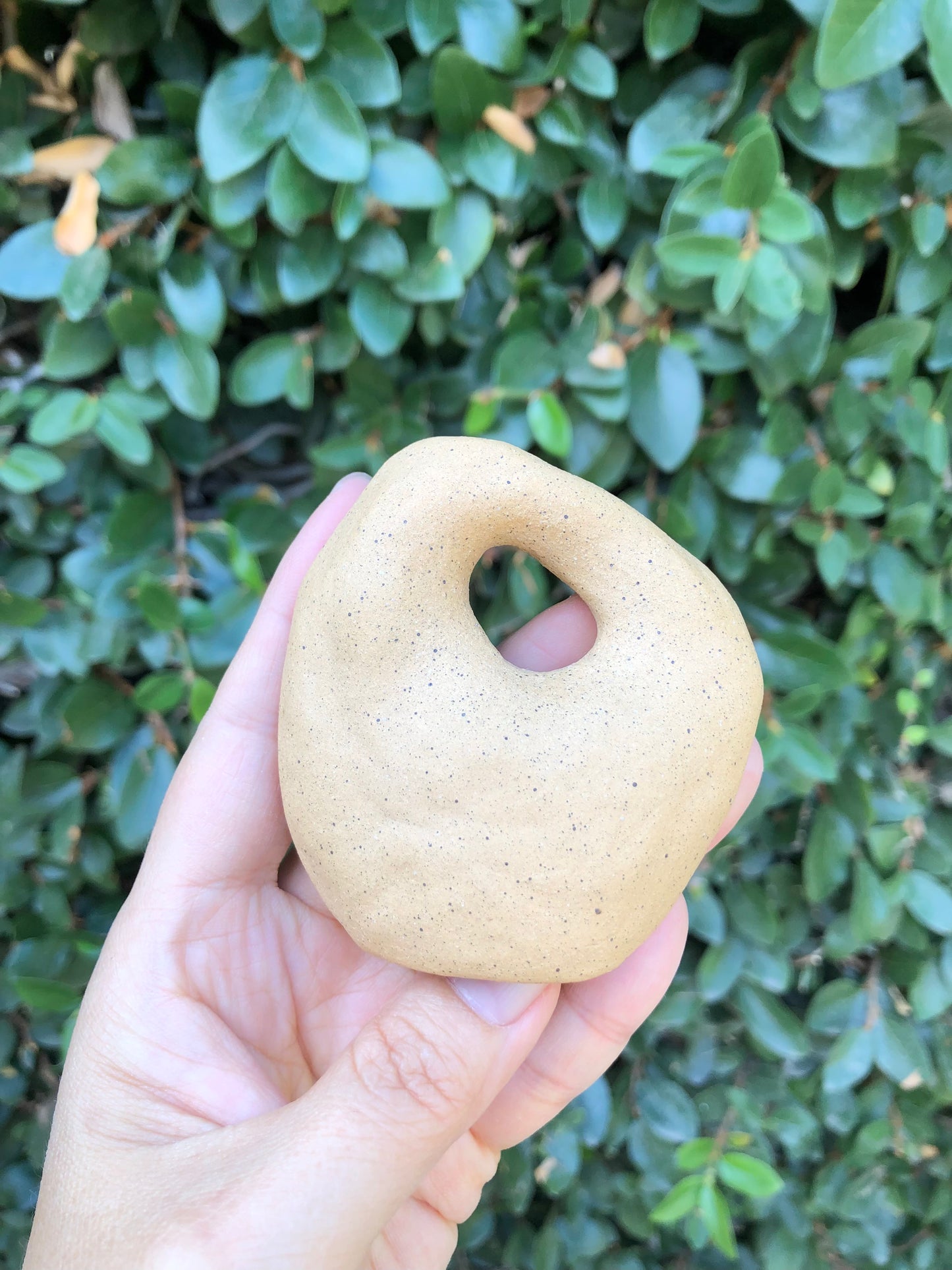 Antelope Canyon-Inspired Stone - Handmade Soothing Texture, Portable by Moon Pottery