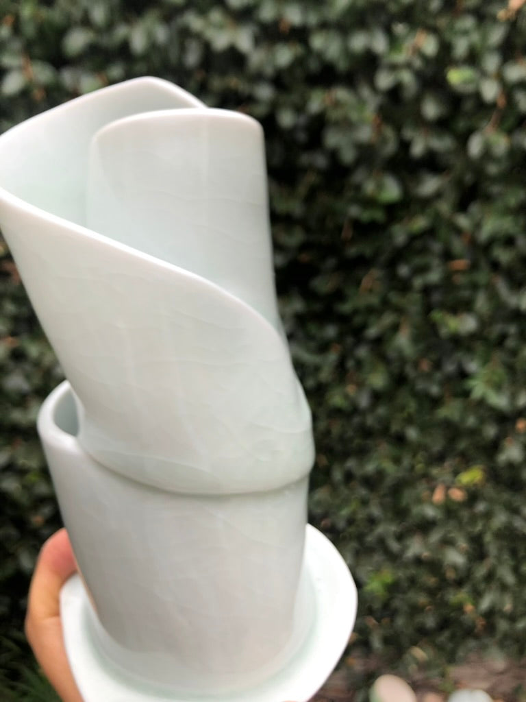 Porcelain Art Sculpture - Pastry Art-Inspired Art by Local Artist Moon Pottery PstPrc01