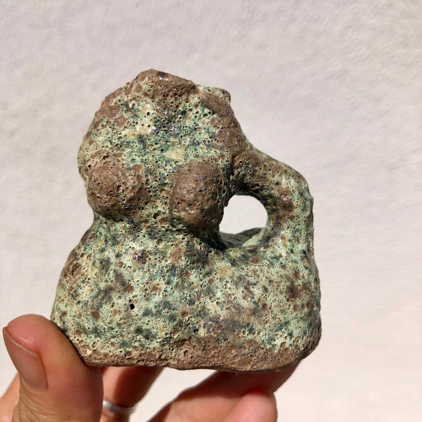 Hand made Tiny ceramic figurine by Moon Pottery