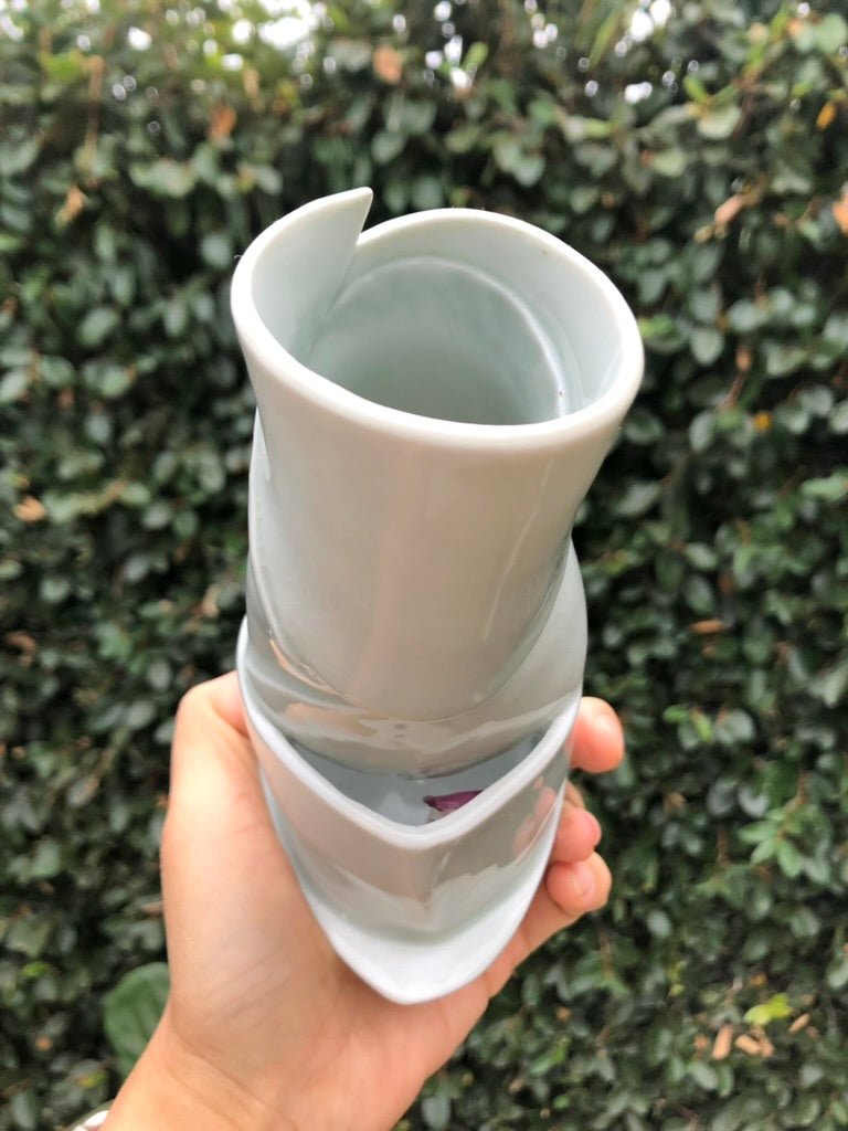 Handmade Porcelain Sculpture, Pastry Art Inspired, Delicate Croissant-Inspired Design by Moon Pottery