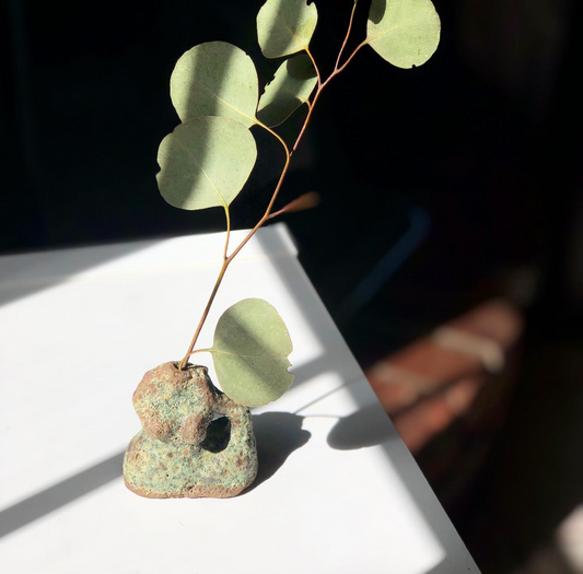 Hand made Tiny ceramic figurine by Moon Pottery