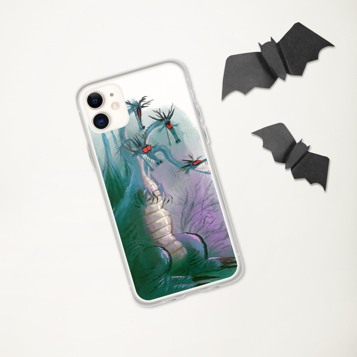"Clear iPhone® Case - Dragon Illustration by Leo Matsuda | Unique Fantasy Art Design"