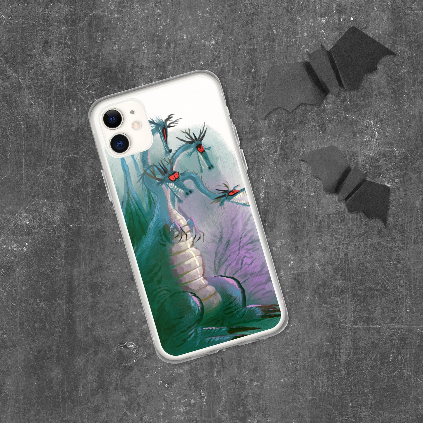 "Clear iPhone® Case - Dragon Illustration by Leo Matsuda | Unique Fantasy Art Design"