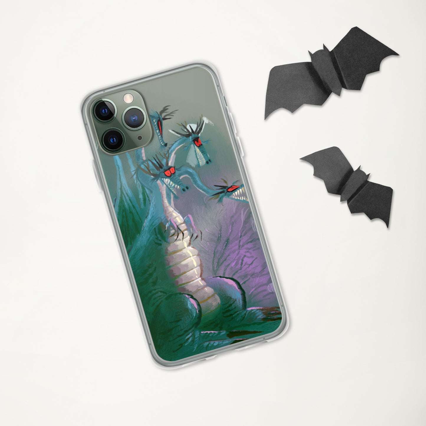 "Clear iPhone® Case - Dragon Illustration by Leo Matsuda | Unique Fantasy Art Design"