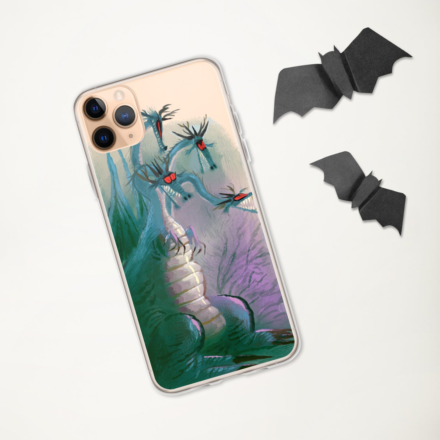 "Clear iPhone® Case - Dragon Illustration by Leo Matsuda | Unique Fantasy Art Design"