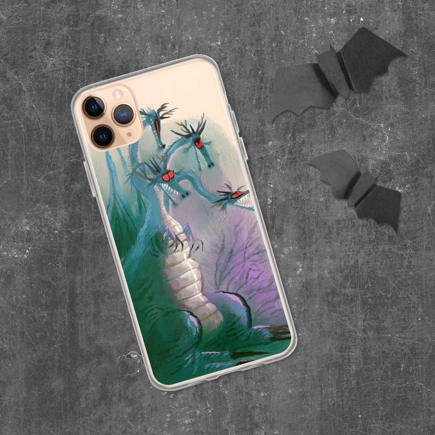 "Clear iPhone® Case - Dragon Illustration by Leo Matsuda | Unique Fantasy Art Design"