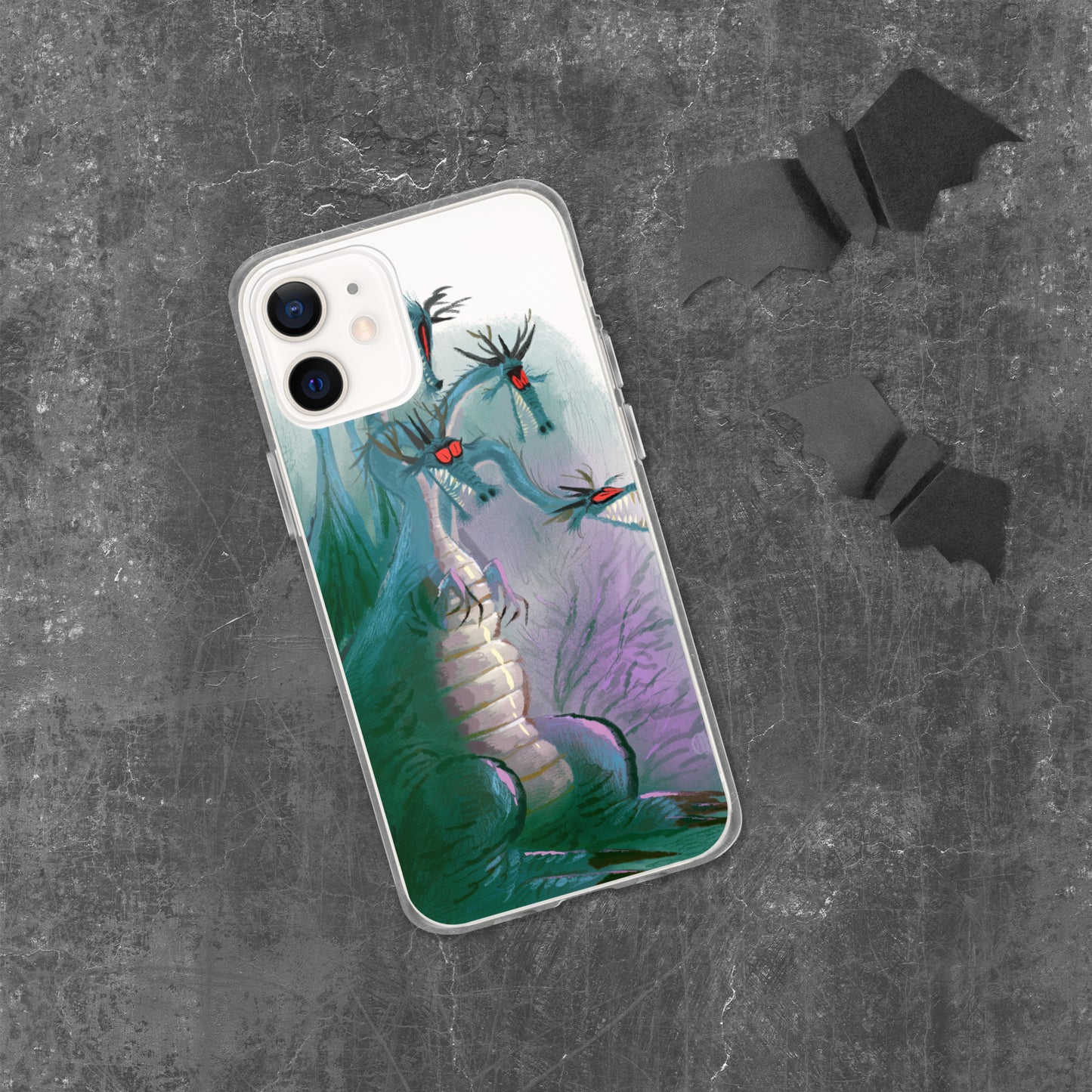 "Clear iPhone® Case - Dragon Illustration by Leo Matsuda | Unique Fantasy Art Design"