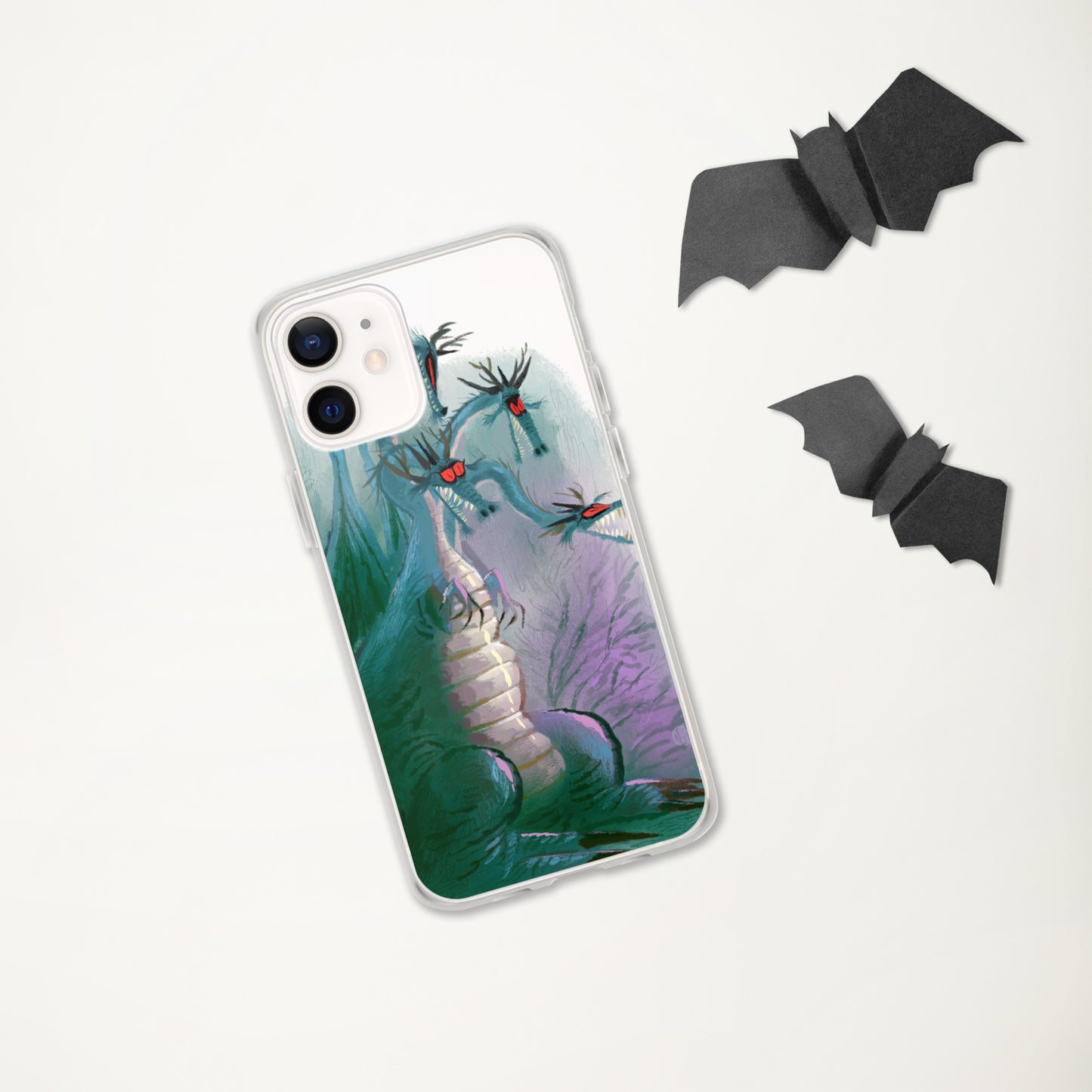 "Clear iPhone® Case - Dragon Illustration by Leo Matsuda | Unique Fantasy Art Design"