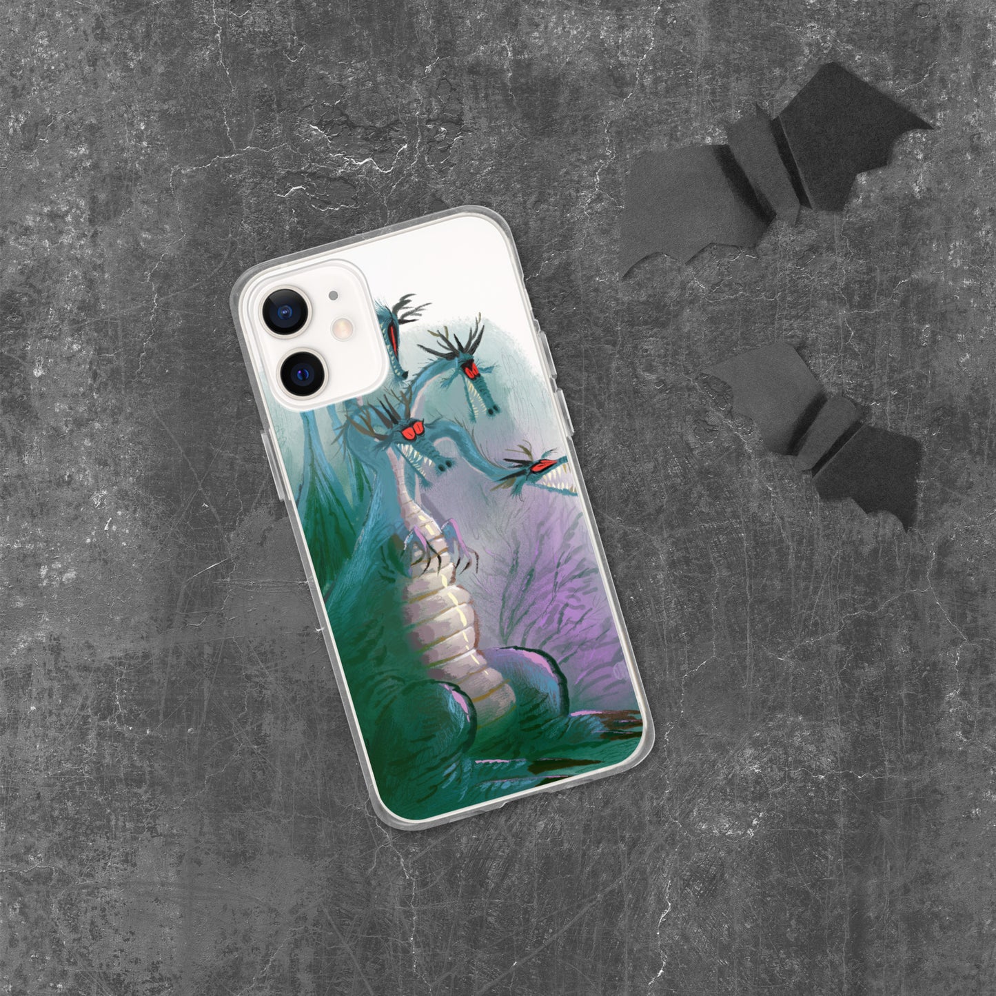 "Clear iPhone® Case - Dragon Illustration by Leo Matsuda | Unique Fantasy Art Design"