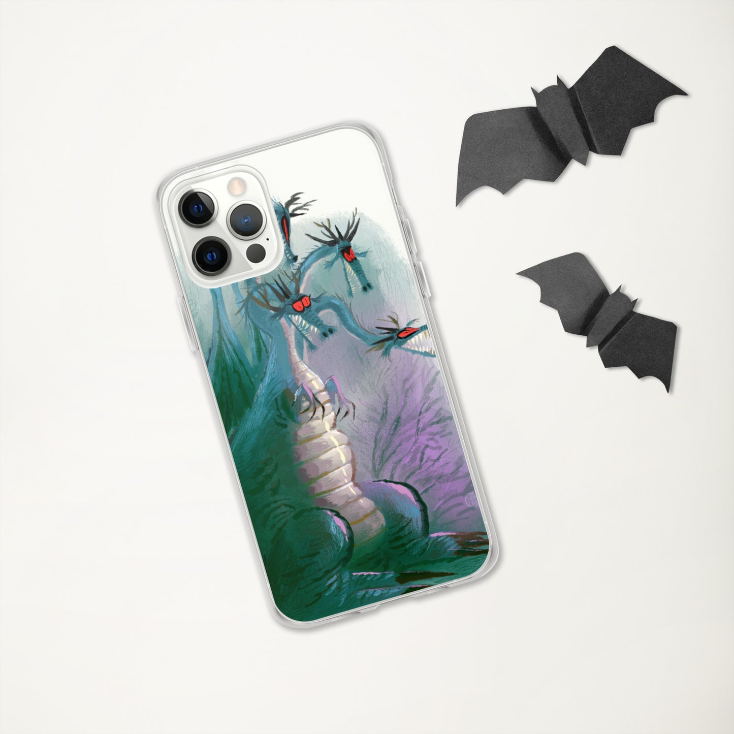 "Clear iPhone® Case - Dragon Illustration by Leo Matsuda | Unique Fantasy Art Design"