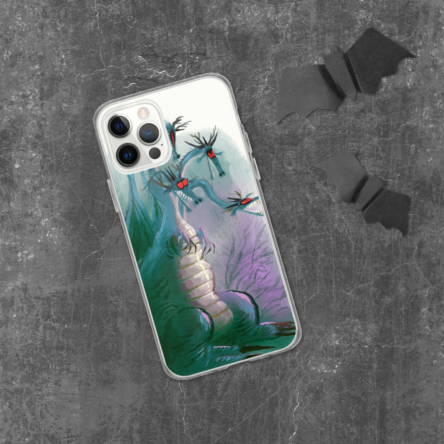 "Clear iPhone® Case - Dragon Illustration by Leo Matsuda | Unique Fantasy Art Design"