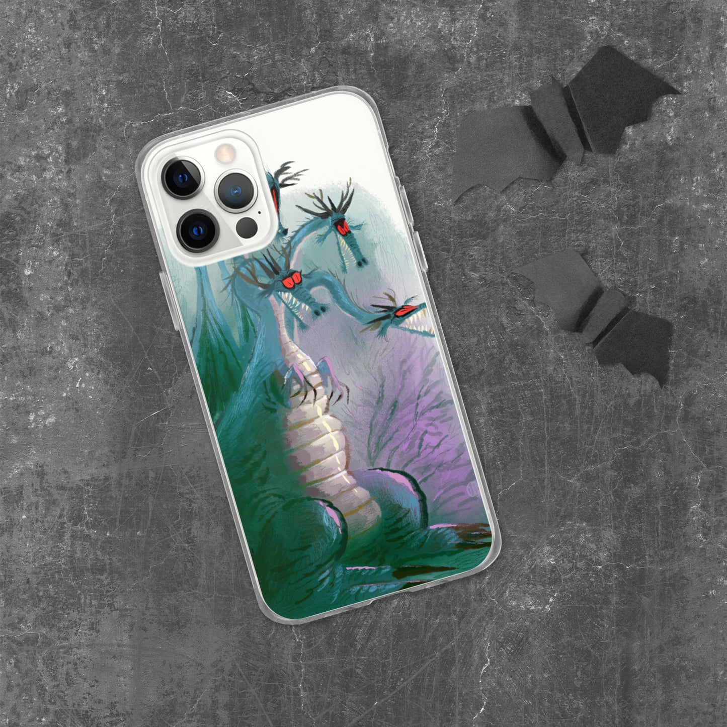 "Clear iPhone® Case - Dragon Illustration by Leo Matsuda | Unique Fantasy Art Design"