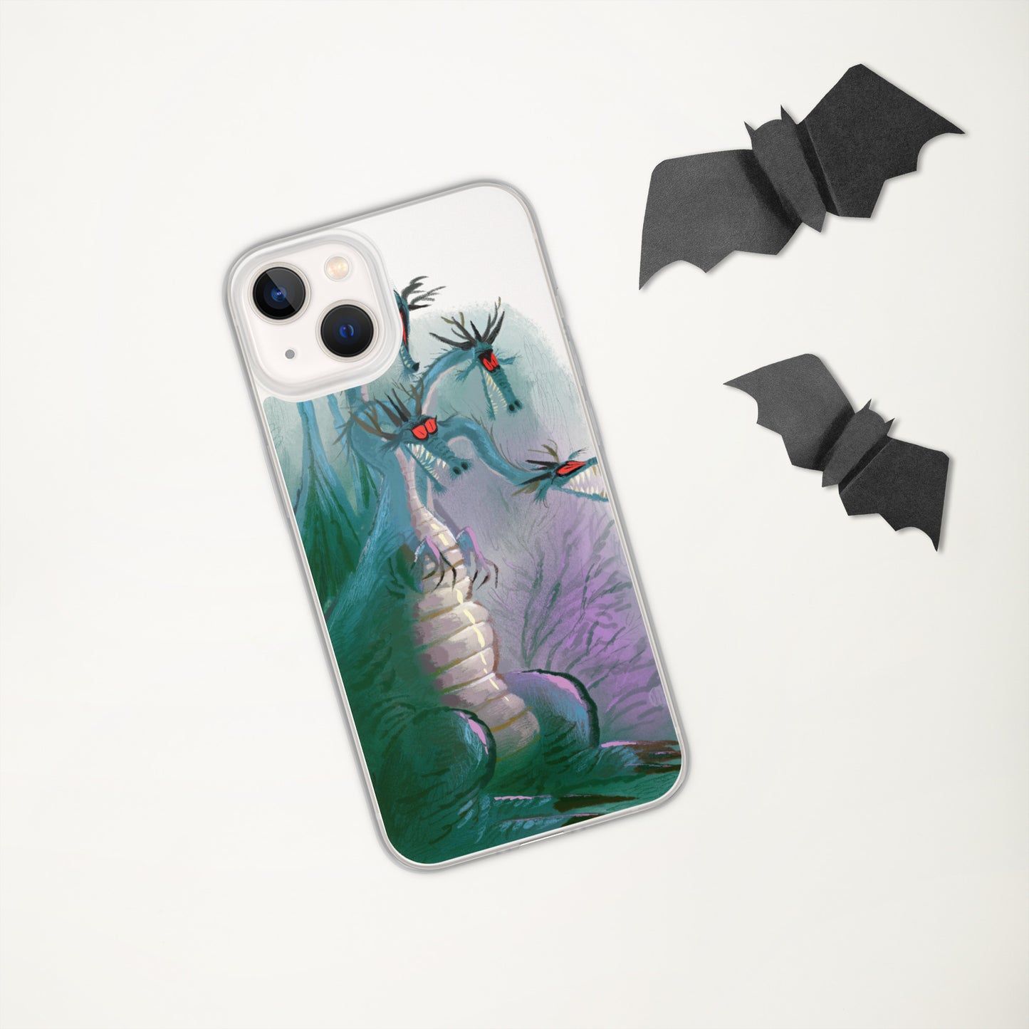 "Clear iPhone® Case - Dragon Illustration by Leo Matsuda | Unique Fantasy Art Design"