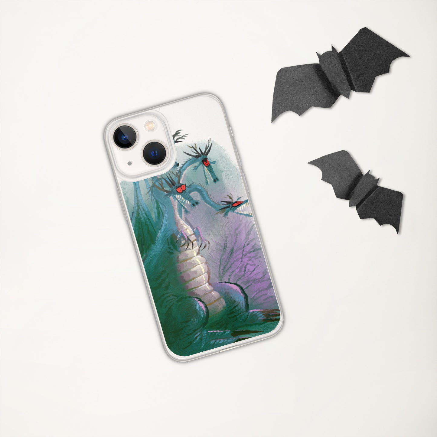 "Clear iPhone® Case - Dragon Illustration by Leo Matsuda | Unique Fantasy Art Design"