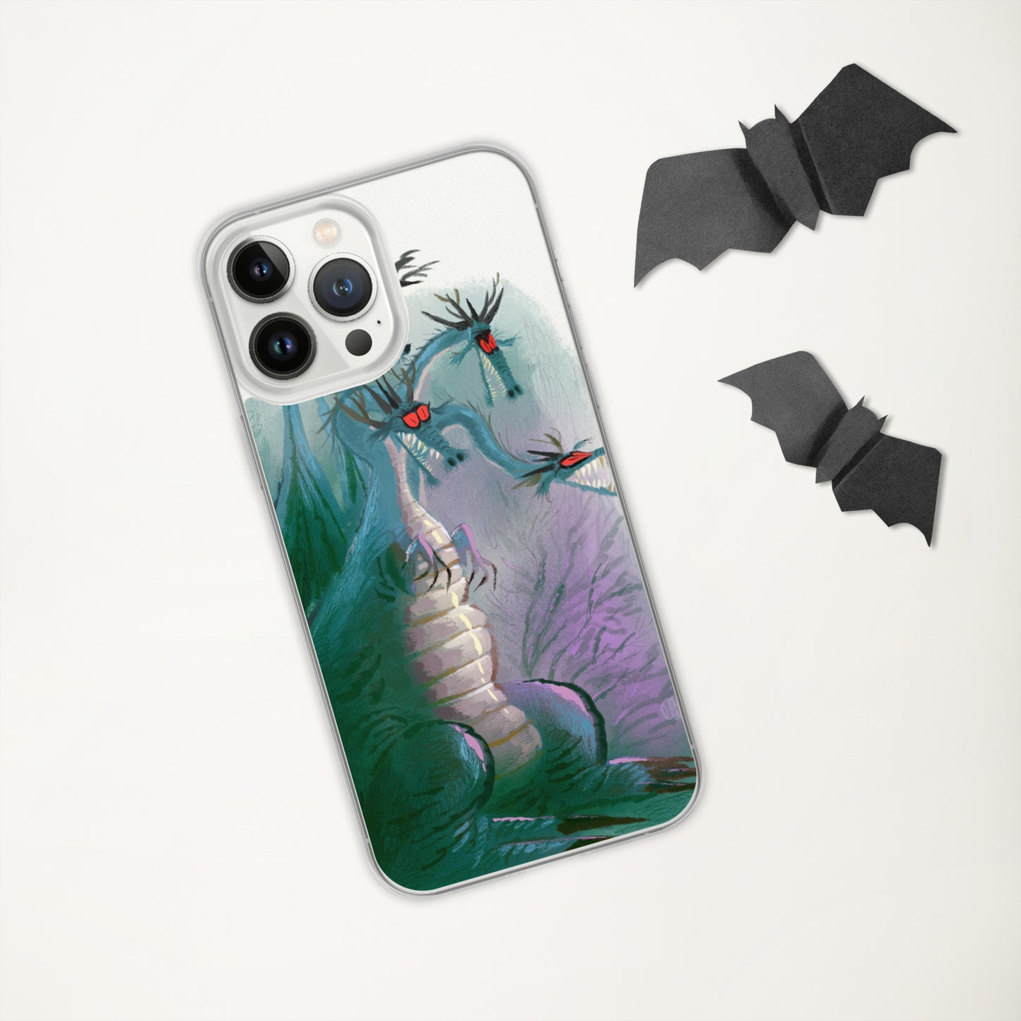 "Clear iPhone® Case - Dragon Illustration by Leo Matsuda | Unique Fantasy Art Design"