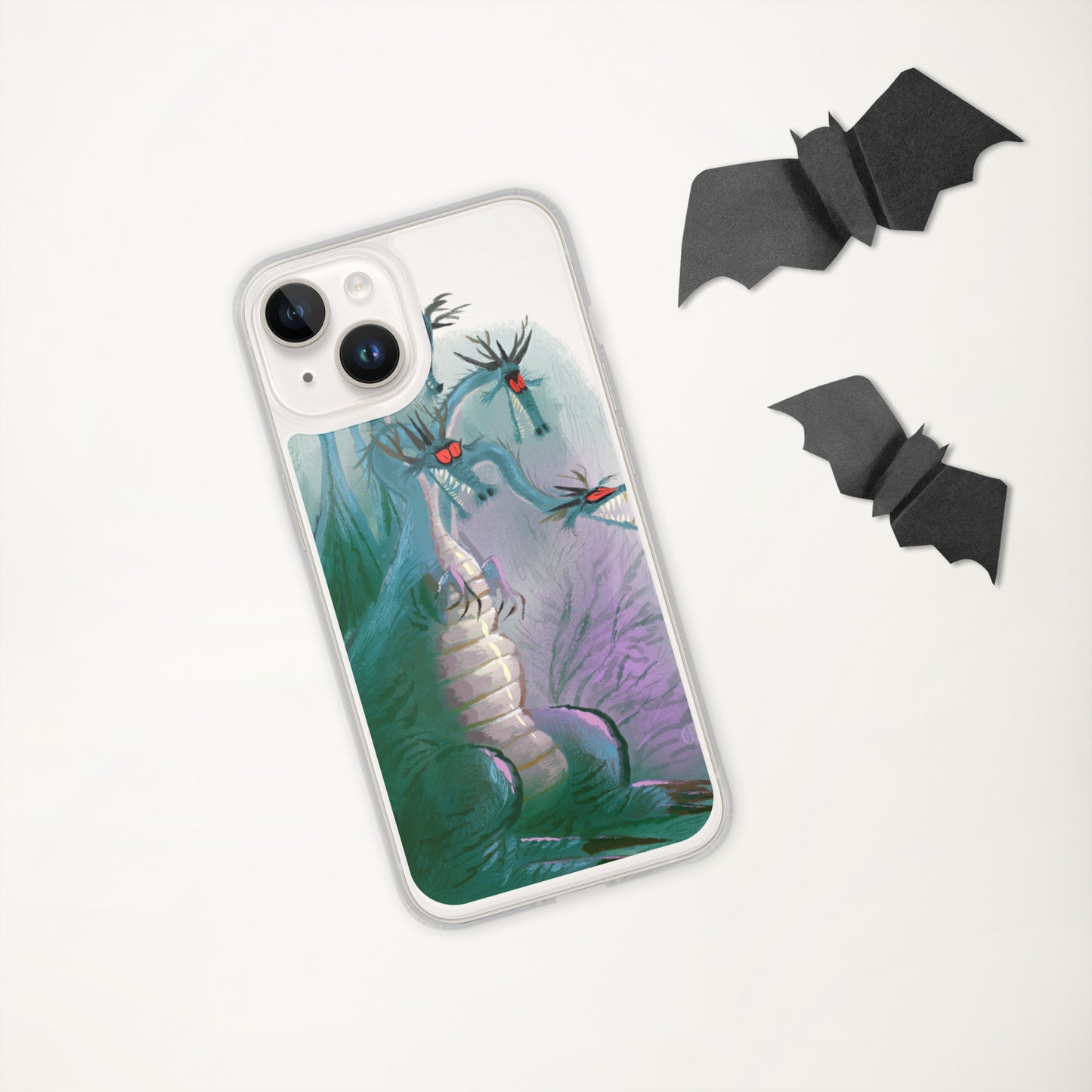 "Clear iPhone® Case - Dragon Illustration by Leo Matsuda | Unique Fantasy Art Design"