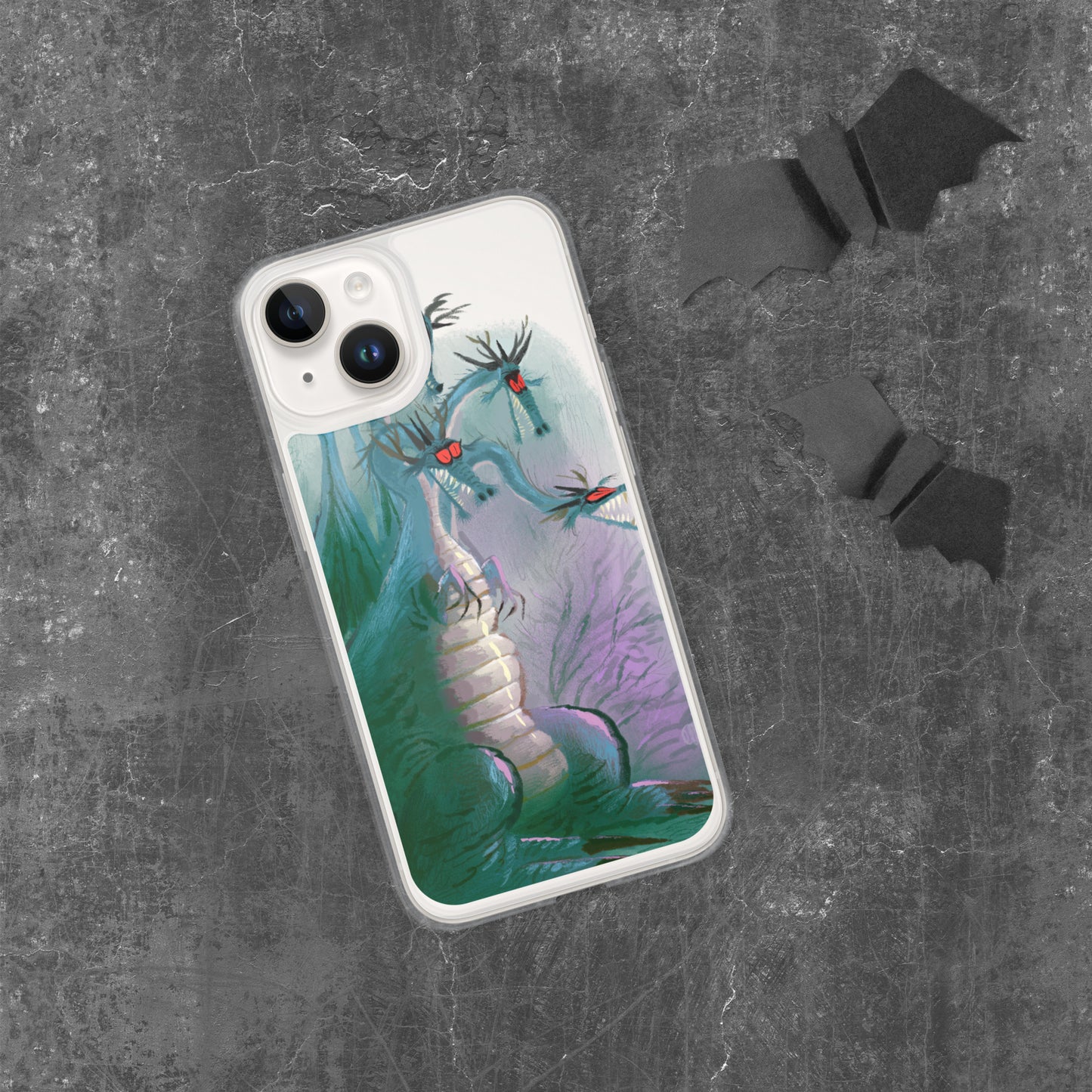 "Clear iPhone® Case - Dragon Illustration by Leo Matsuda | Unique Fantasy Art Design"