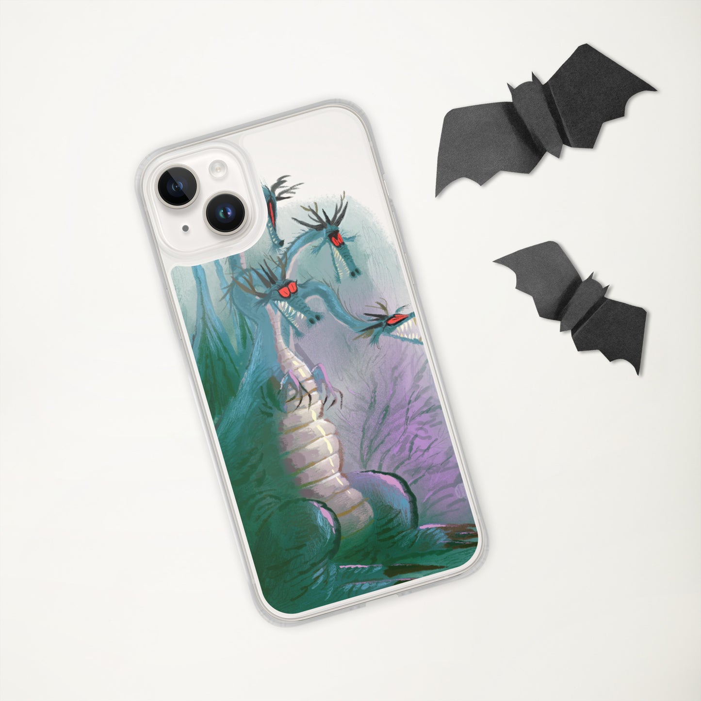 "Clear iPhone® Case - Dragon Illustration by Leo Matsuda | Unique Fantasy Art Design"