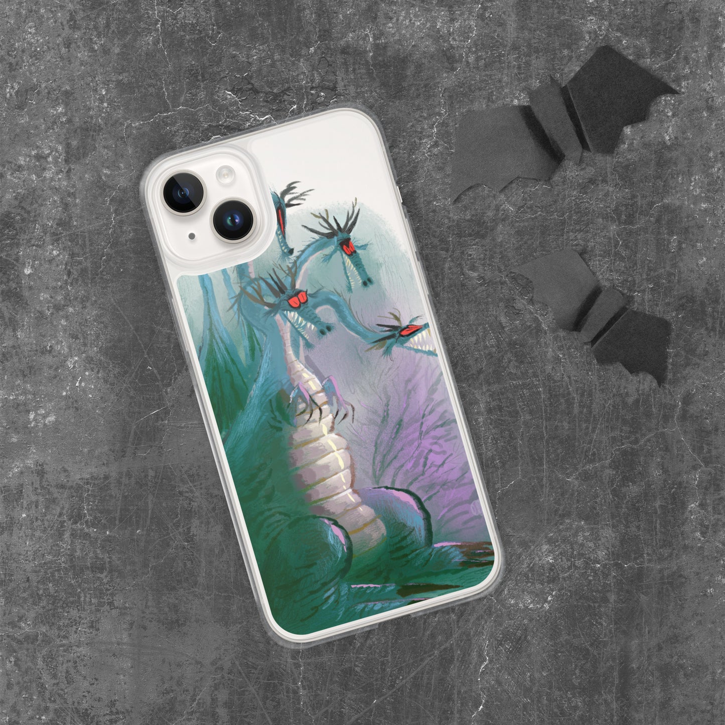 "Clear iPhone® Case - Dragon Illustration by Leo Matsuda | Unique Fantasy Art Design"
