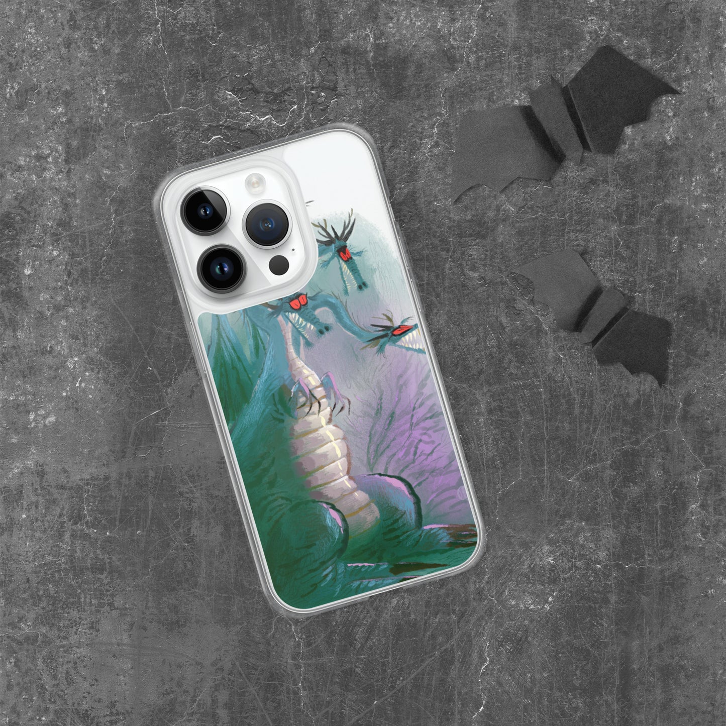 "Clear iPhone® Case - Dragon Illustration by Leo Matsuda | Unique Fantasy Art Design"
