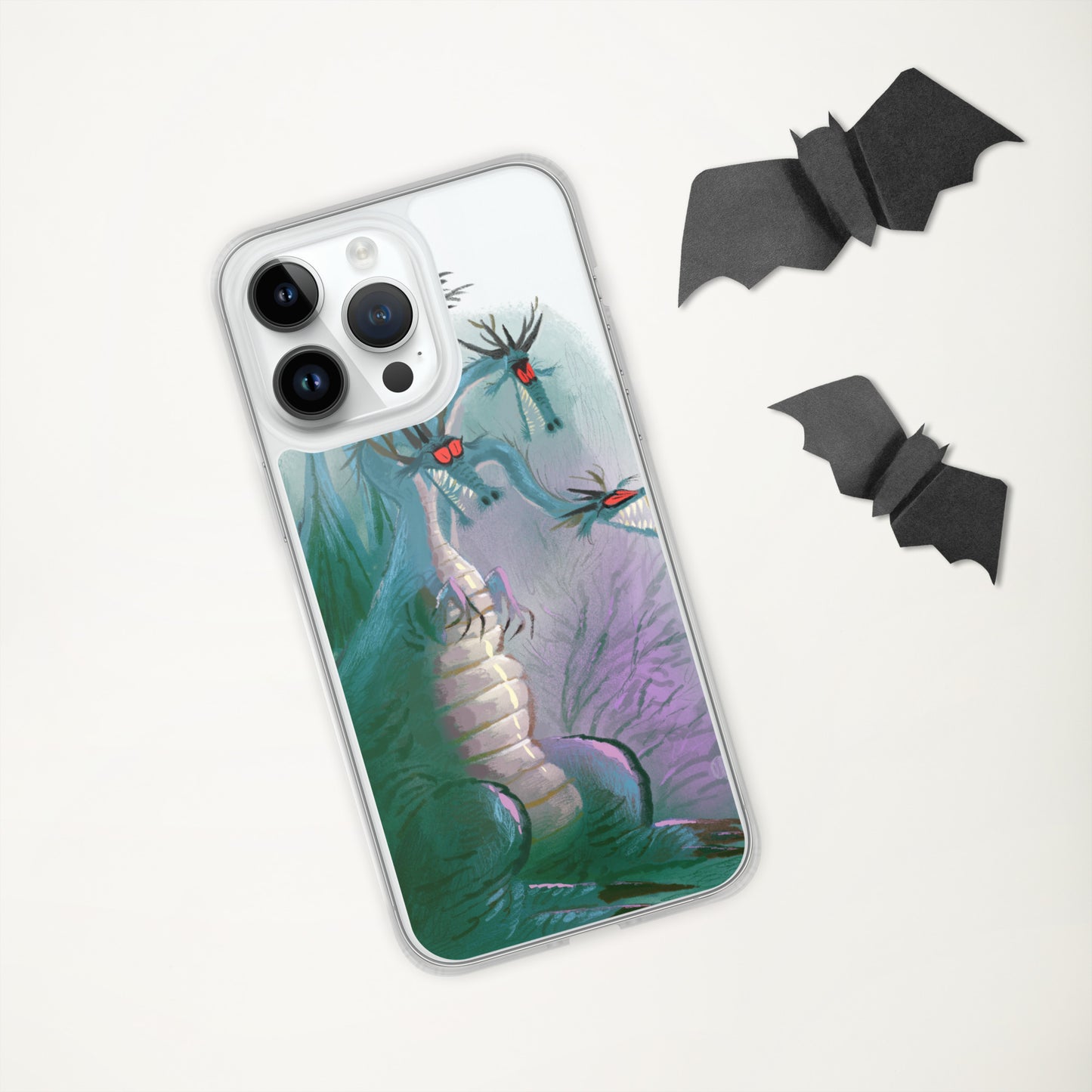 "Clear iPhone® Case - Dragon Illustration by Leo Matsuda | Unique Fantasy Art Design"