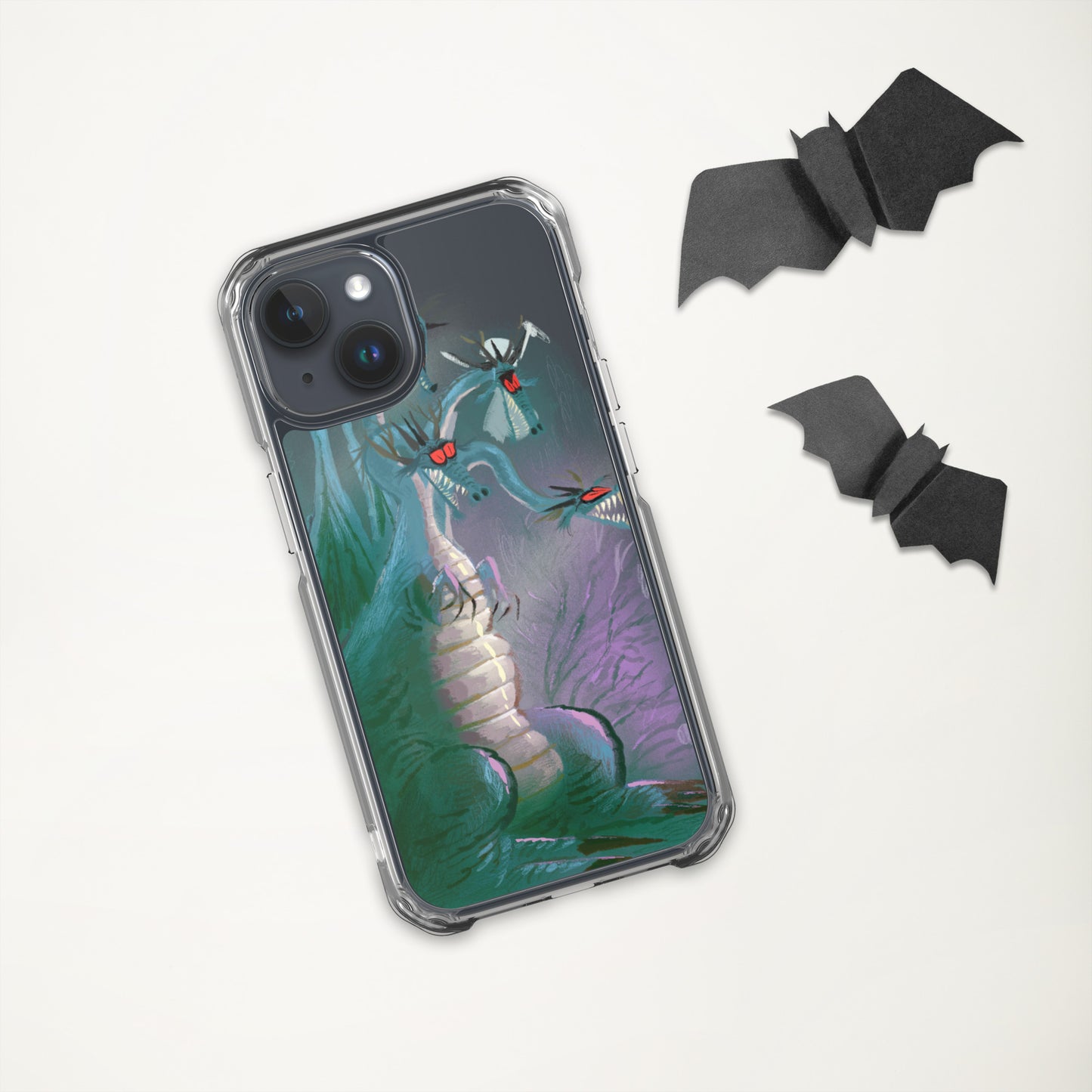 "Clear iPhone® Case - Dragon Illustration by Leo Matsuda | Unique Fantasy Art Design"