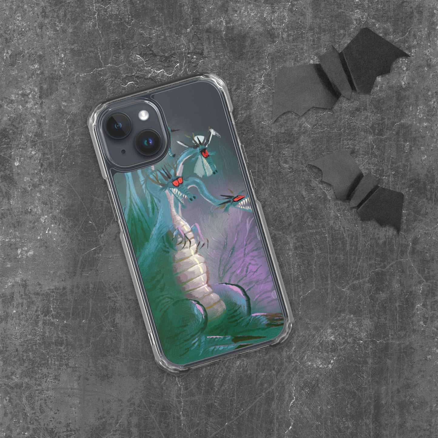 "Clear iPhone® Case - Dragon Illustration by Leo Matsuda | Unique Fantasy Art Design"