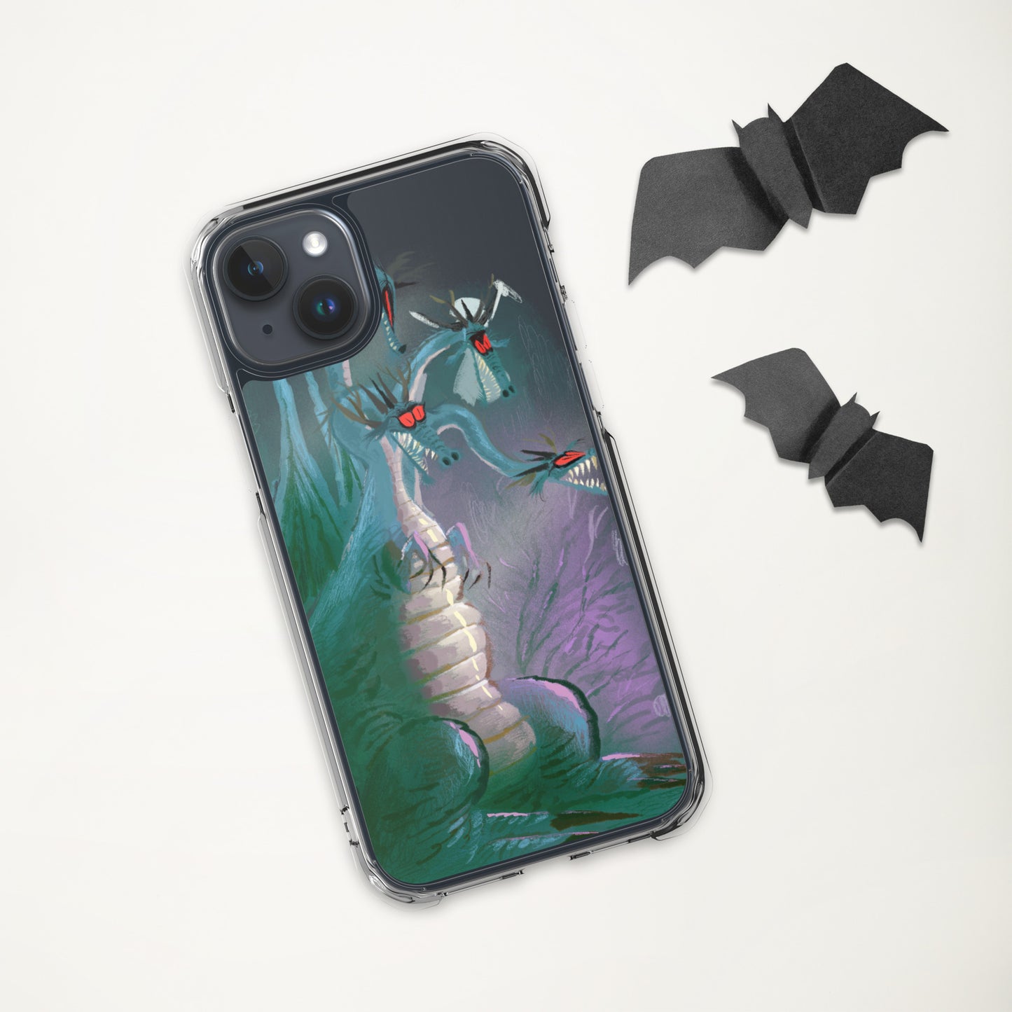"Clear iPhone® Case - Dragon Illustration by Leo Matsuda | Unique Fantasy Art Design"