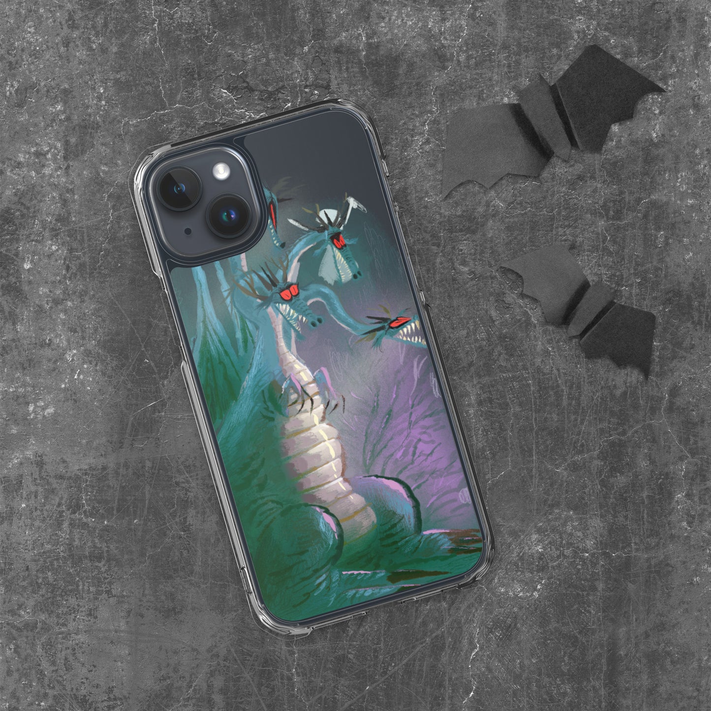 "Clear iPhone® Case - Dragon Illustration by Leo Matsuda | Unique Fantasy Art Design"