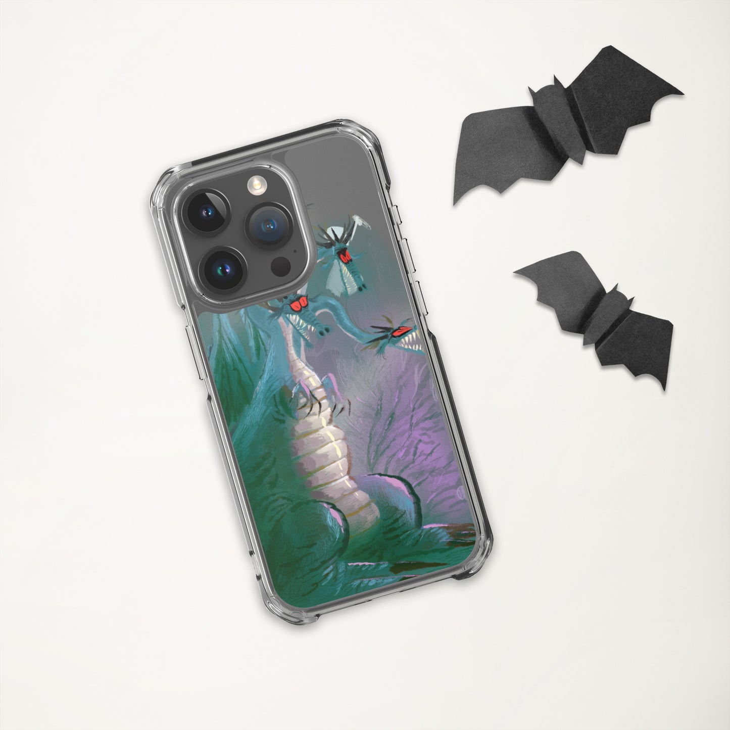 "Clear iPhone® Case - Dragon Illustration by Leo Matsuda | Unique Fantasy Art Design"