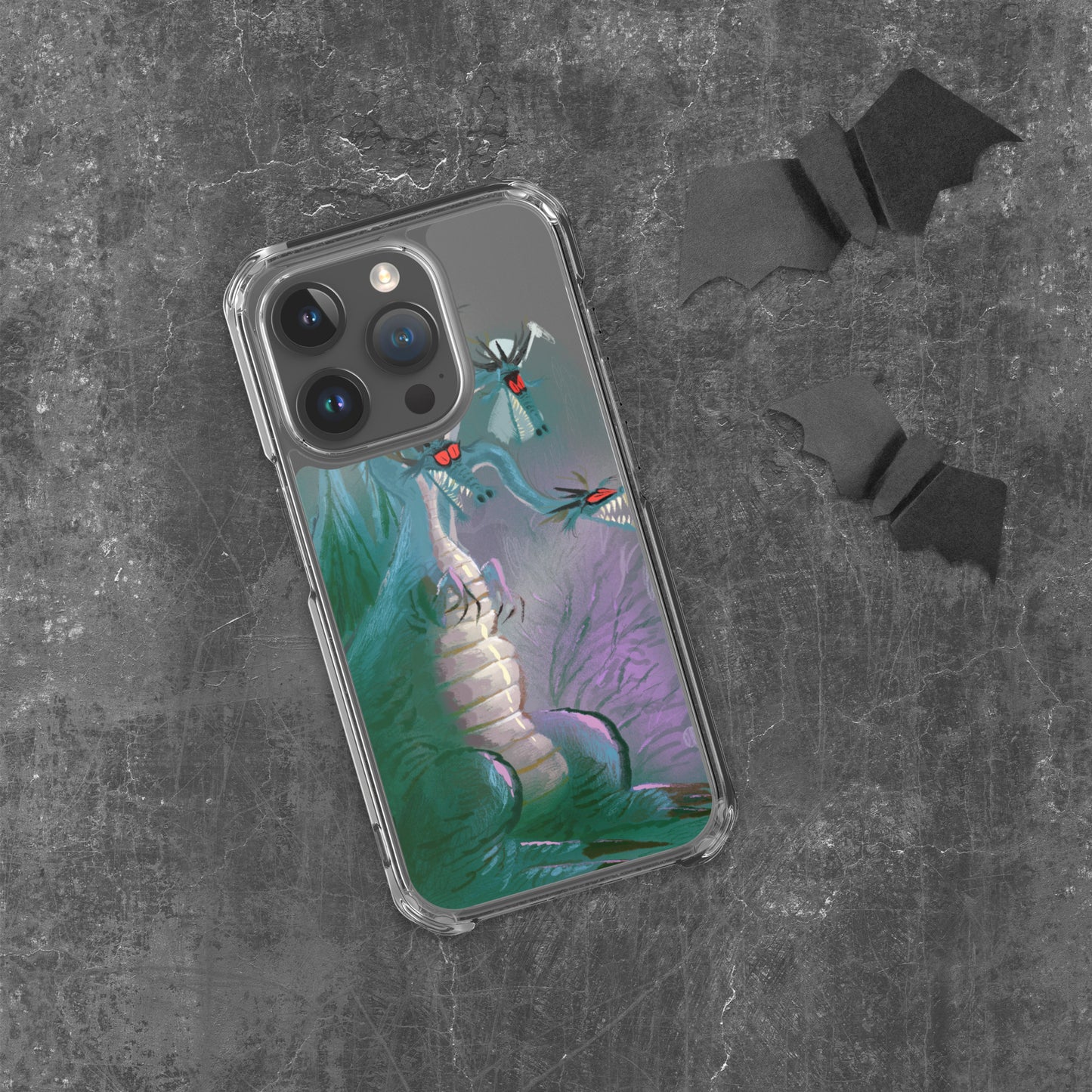 "Clear iPhone® Case - Dragon Illustration by Leo Matsuda | Unique Fantasy Art Design"