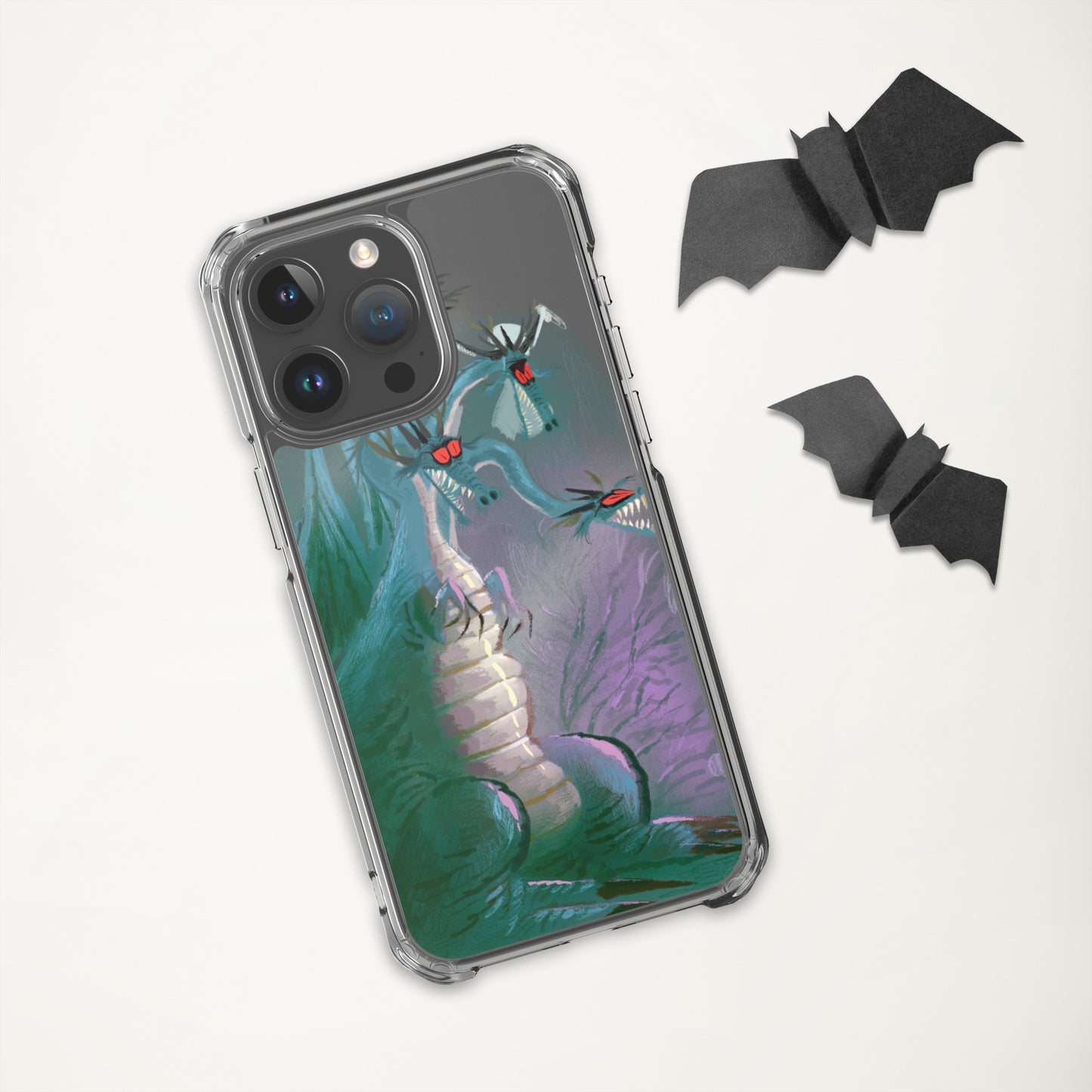 "Clear iPhone® Case - Dragon Illustration by Leo Matsuda | Unique Fantasy Art Design"
