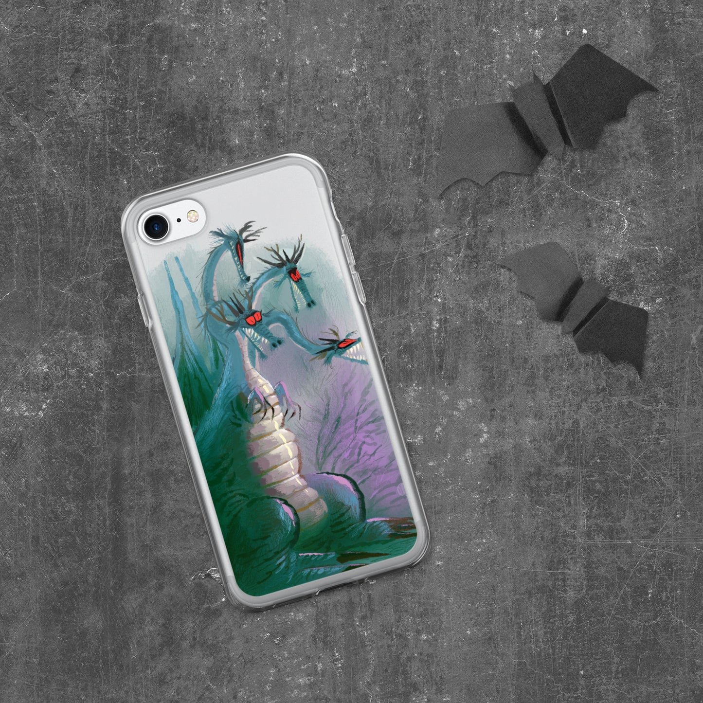 "Clear iPhone® Case - Dragon Illustration by Leo Matsuda | Unique Fantasy Art Design"