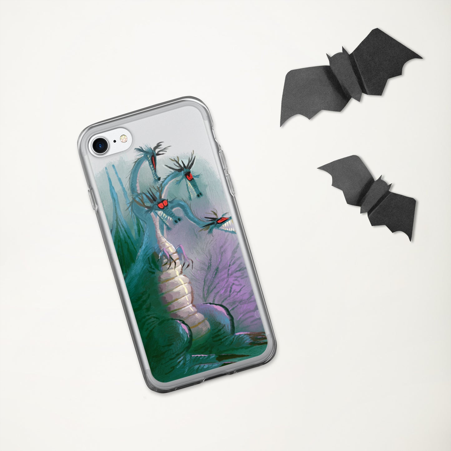 "Clear iPhone® Case - Dragon Illustration by Leo Matsuda | Unique Fantasy Art Design"