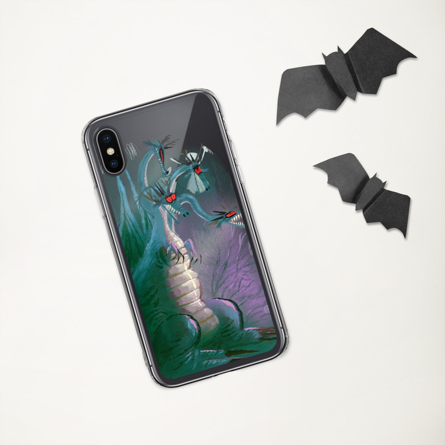 "Clear iPhone® Case - Dragon Illustration by Leo Matsuda | Unique Fantasy Art Design"