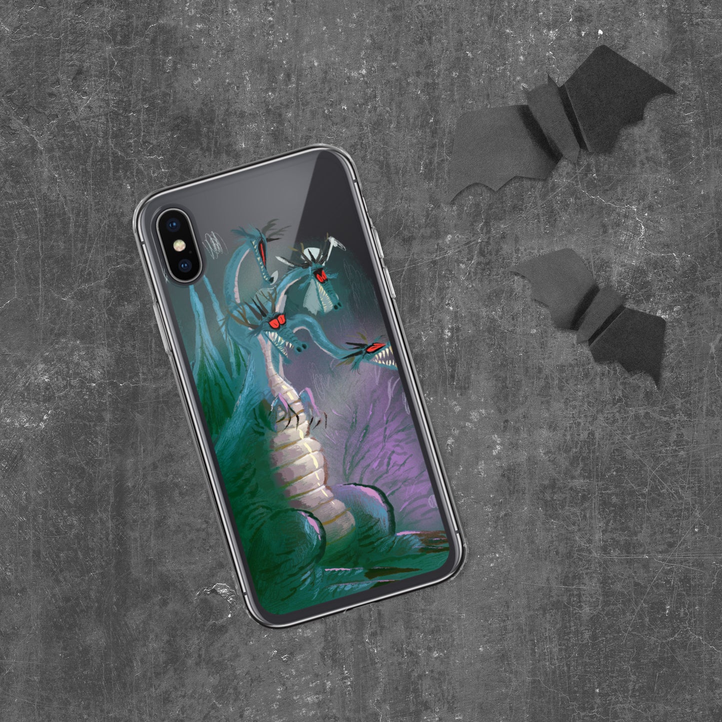 "Clear iPhone® Case - Dragon Illustration by Leo Matsuda | Unique Fantasy Art Design"