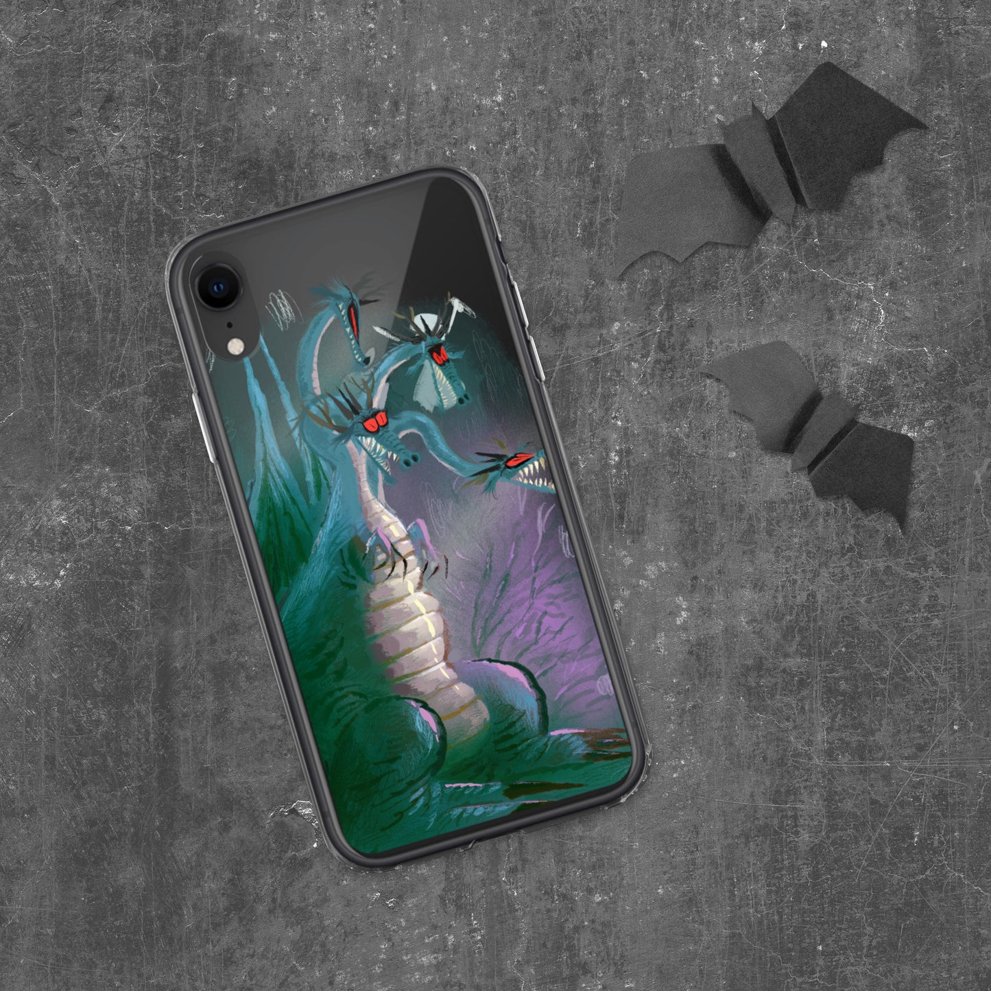"Clear iPhone® Case - Dragon Illustration by Leo Matsuda | Unique Fantasy Art Design"