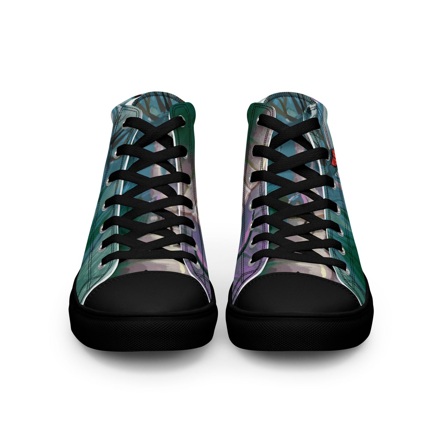 Dragon Art by Leo Matsuda Men’s High Top Canvas Shoes – Unique Hand-Drawn Sneakers