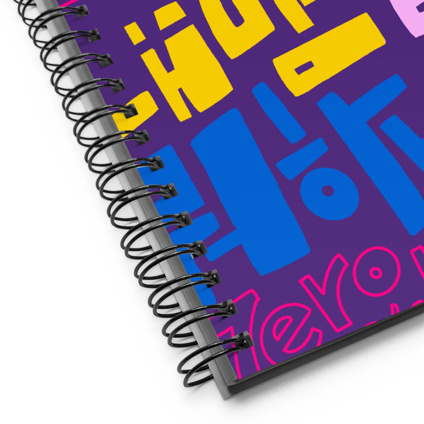 Handwritten Zero O'Clock Lyric Spiral Notebook by Hobi Nabi | BTS-Inspired Korean Lettering 내 맘 같은게 뭐 하나 없어