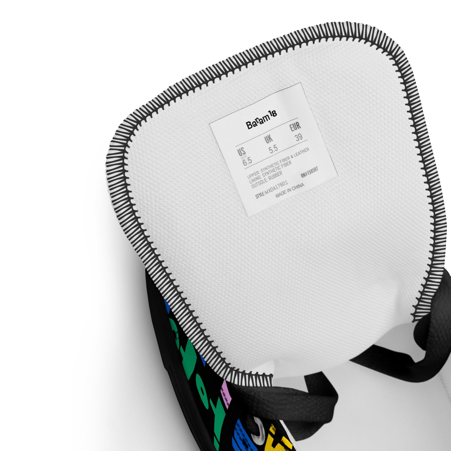 Handwritten Zero O'Clock Lyric Women’s High Top Canvas Shoes by Hobi Nabi | BTS-Inspired Korean Lettering 내 맘 같은게 뭐 하나 없어